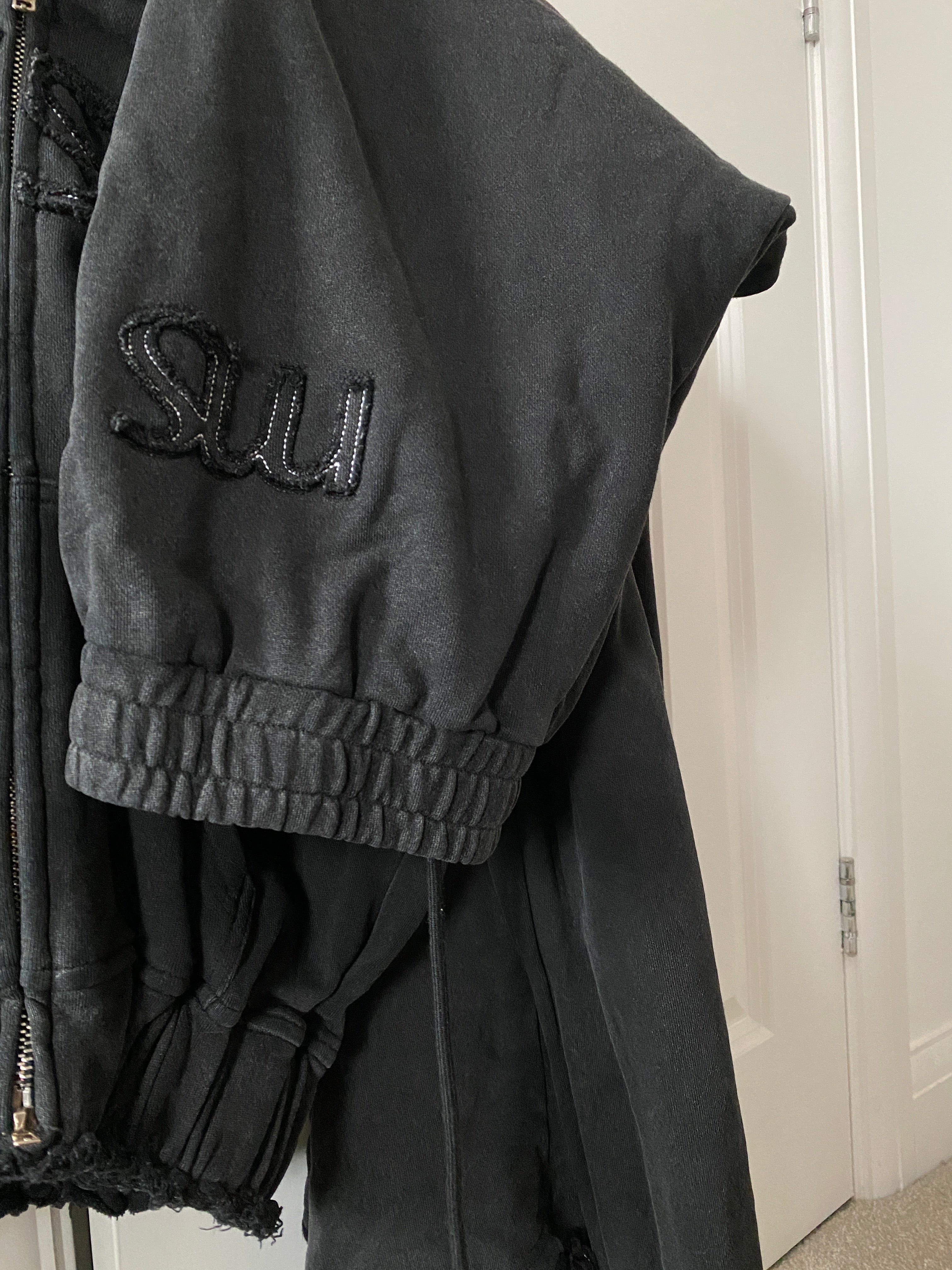 Muse Washed Straight Leg Joggers Adjustable Waist and Cuff